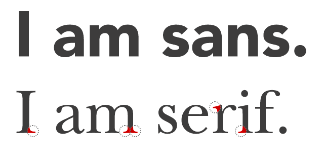 Sans-serif vs serif