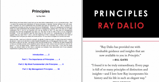 Giving generously: how Principles went from PDF to Book